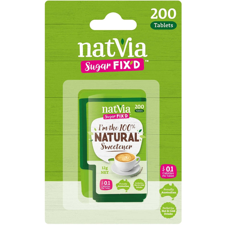 Natvia Sweetener Tablets 100% Natural 200 pack
