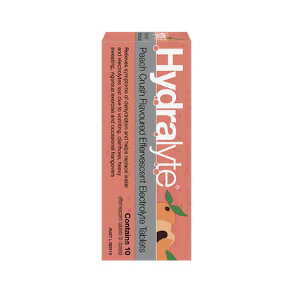 Hydralyte Effervescent Peach - 10 Pack