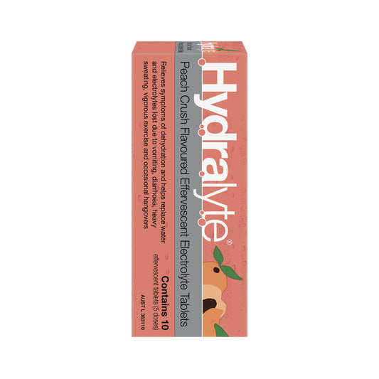 Hydralyte Effervescent Peach - 10 Pack
