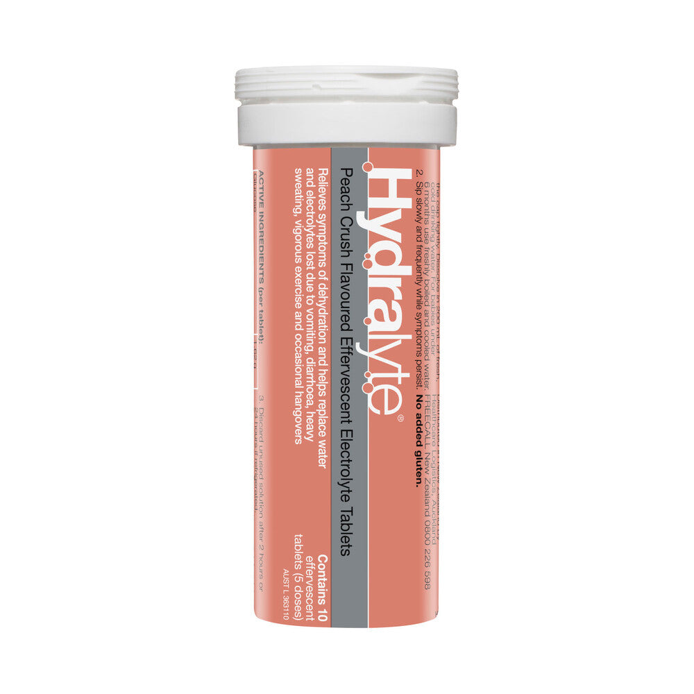 Hydralyte Effervescent Peach - 10 Pack