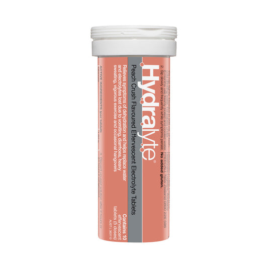 Hydralyte Effervescent Peach - 10 Pack