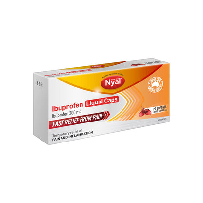 Nyal Ibuprofen Liquid Gel Caps - 20 pack