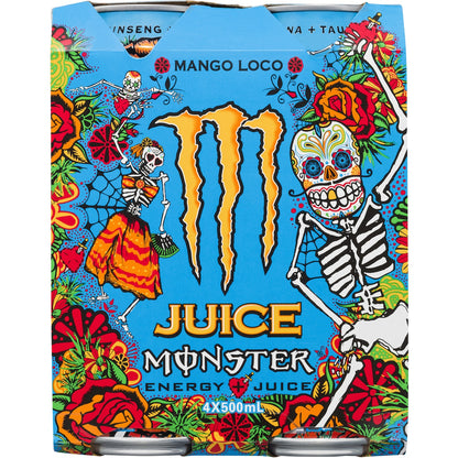 Monster Energy Juice Mango Loco 500ml X 4 Pack