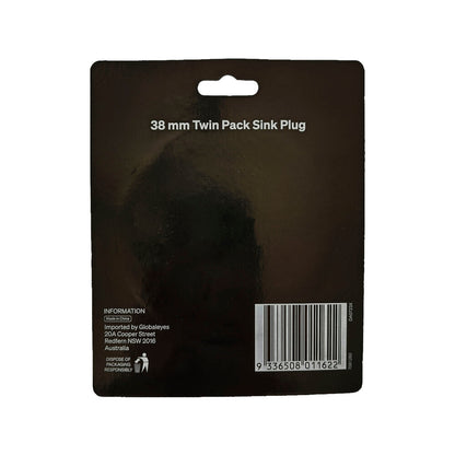 Rodara Sink Plug 38mm - 2 pack