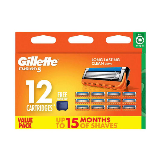 Gillette Fusion Manual Razor Blade Refills - 12 pack