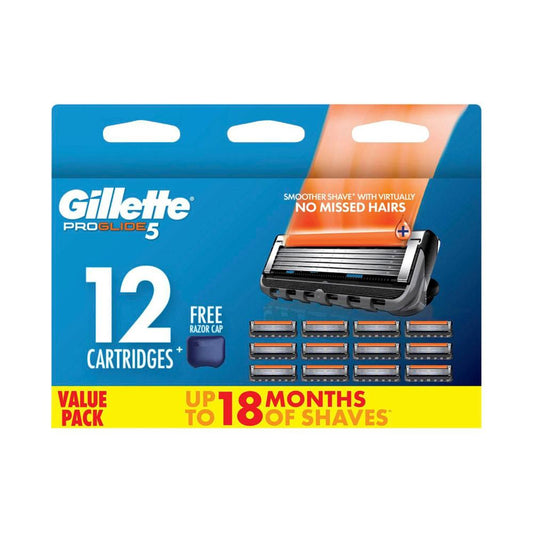 Gillette Proglide Manual Blade Refills - 12 pack