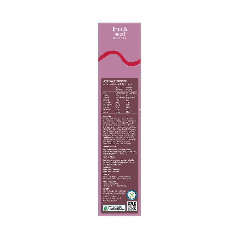 Freedom Crafted Blends Fruit & Seed Muesli - 400g
