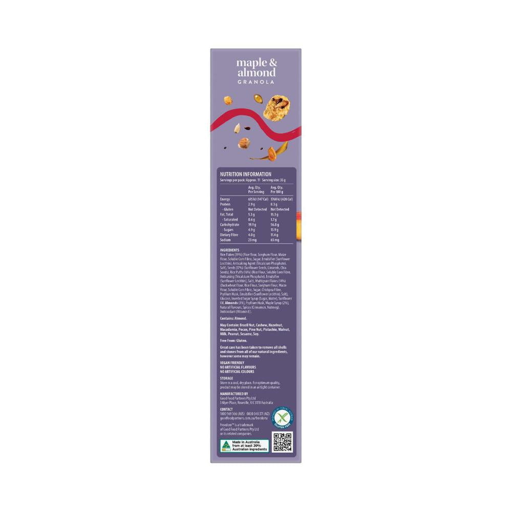 Freedom Crafted Blends Maple & Almond Granola - 400g