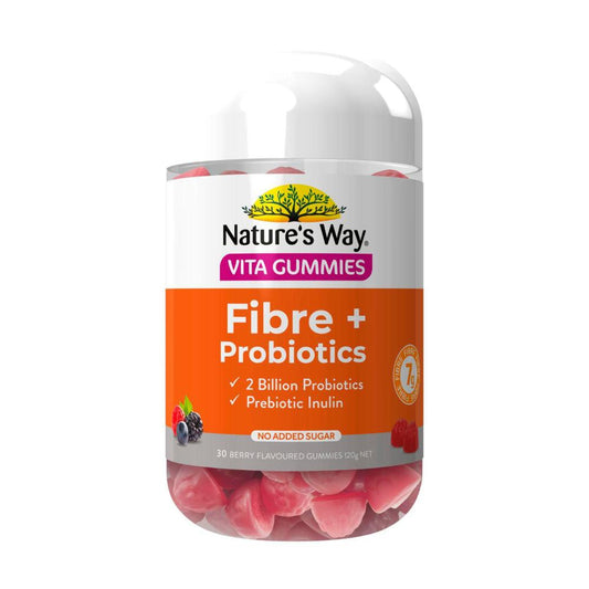 Nature's Way Digestive Vita Gummies Fibre + Probiotics - 30 Pack