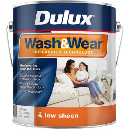 Dulux Vivid White Low Sheen Interior Paint - 4L