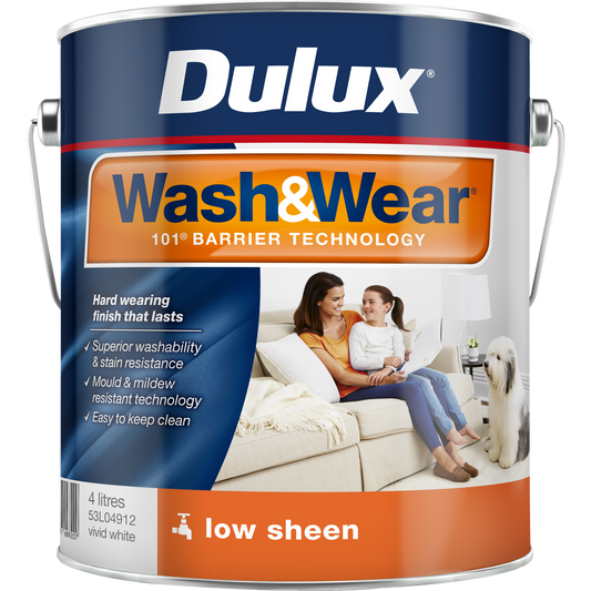 Dulux Vivid White Low Sheen Interior Paint - 4L