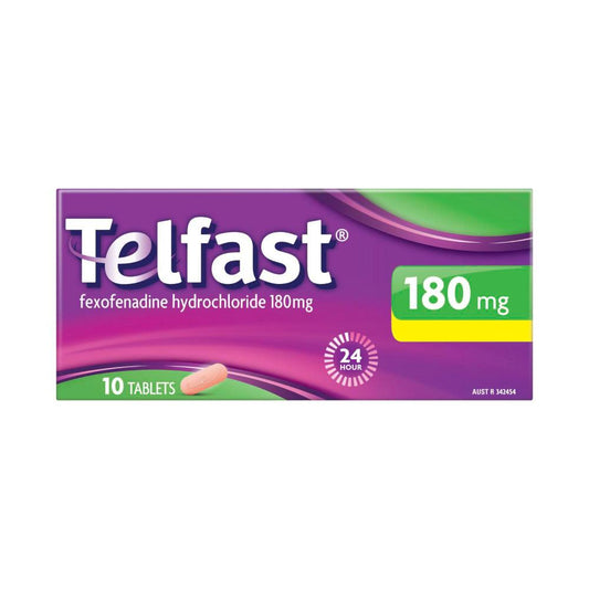 TelFast Hayfever Relief 180mg - 10 pack