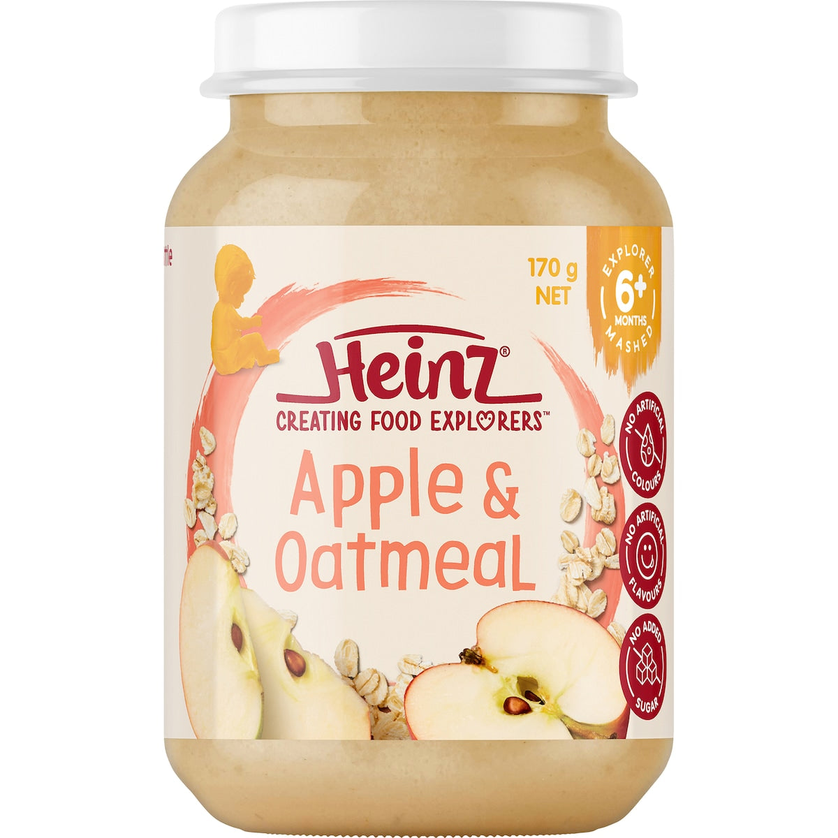 Heinz Baby Food Apple & Oatmeal 6+ Months 170g