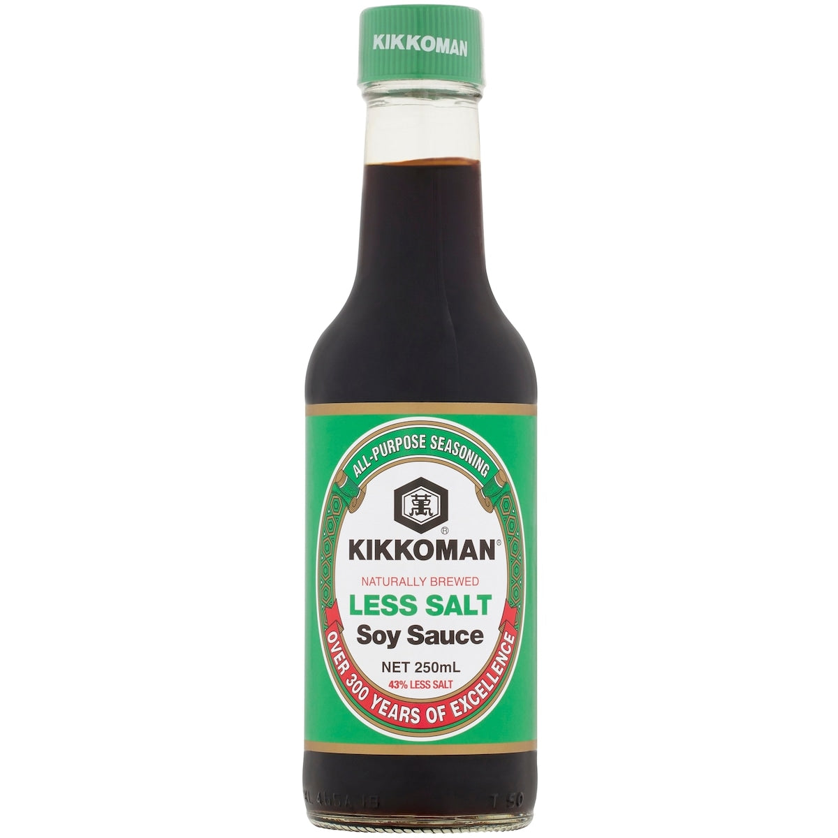 Kikkoman Naturally Brewed Soy Sauce Less Salt 250ml