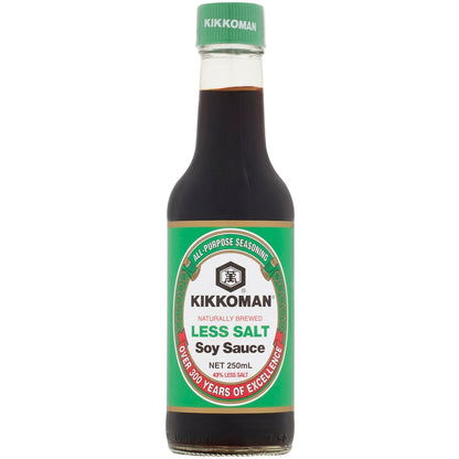 Kikkoman Naturally Brewed Soy Sauce Less Salt 250ml
