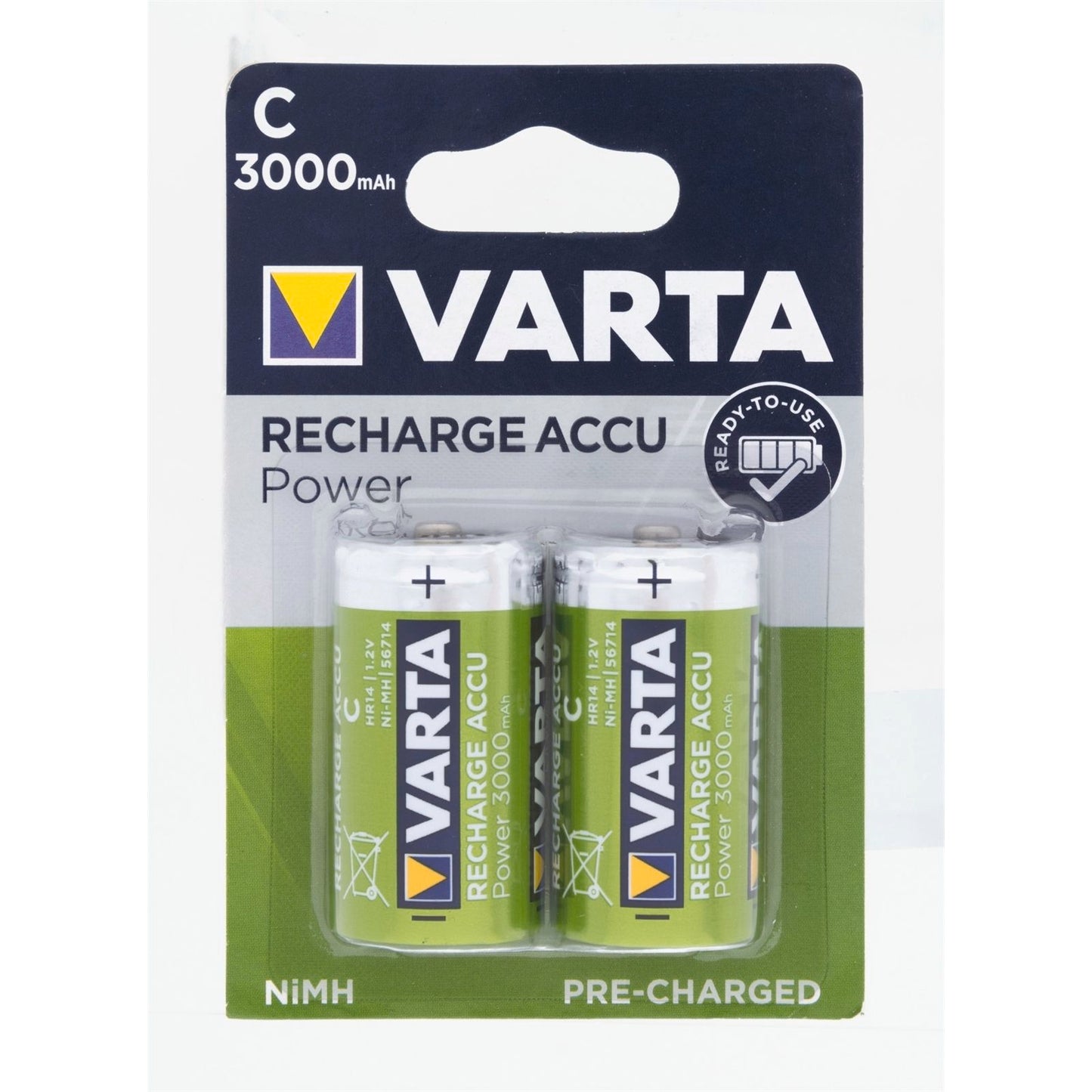 Varta Rechargeable Batteries - C Size - 2 Pack