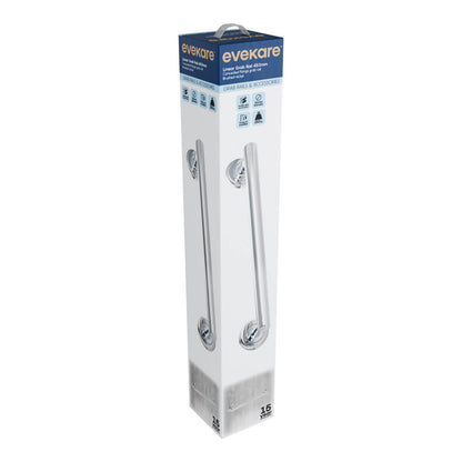Evekare Linear Grab Rail - 450mm - Brushed Nickel