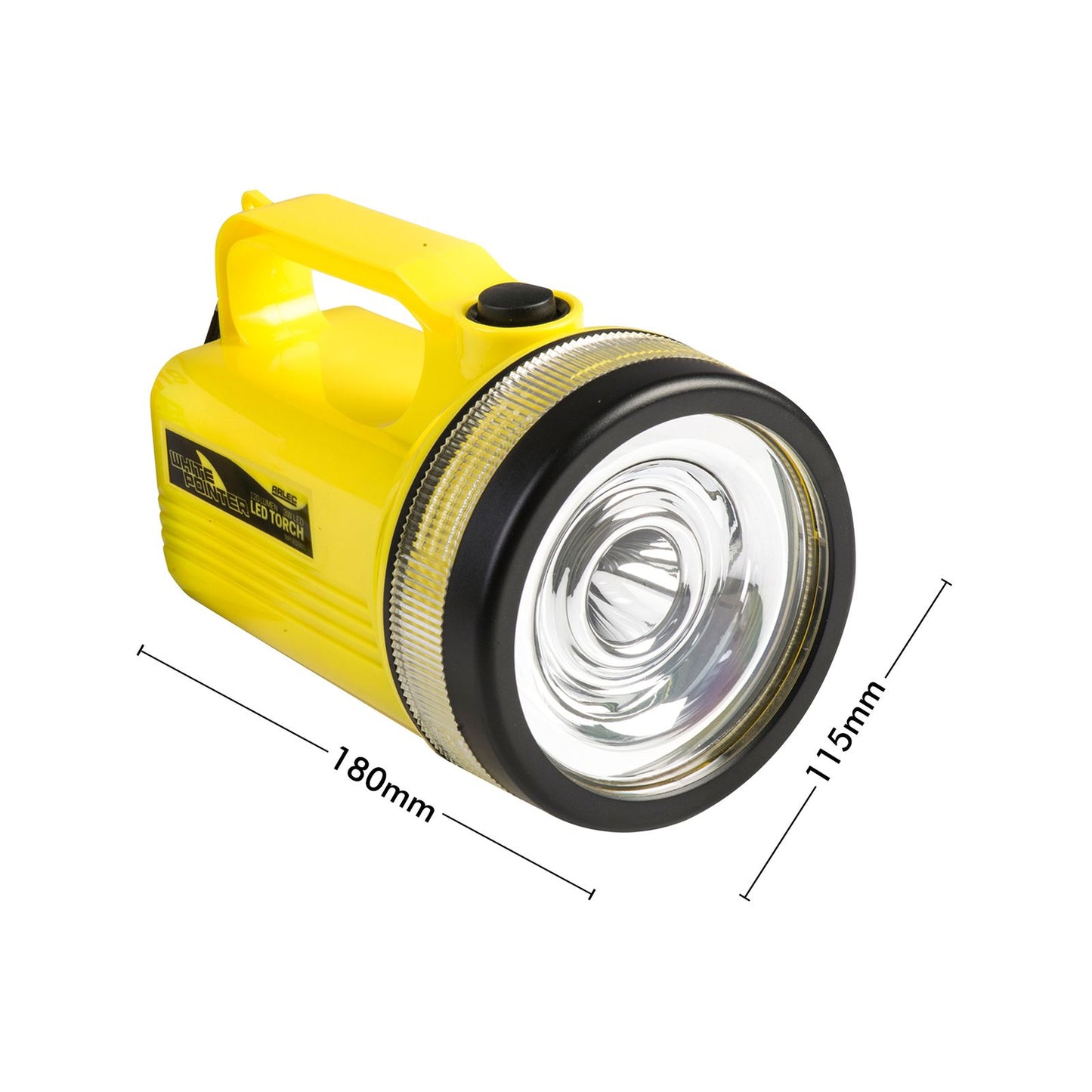 Click LED Spotlight Torch - 120lm - 3W - Yellow - 80m