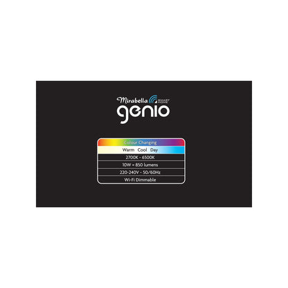 Mirabella Genio Wi-Fi Dimmable 10W LED Frameless Downlight