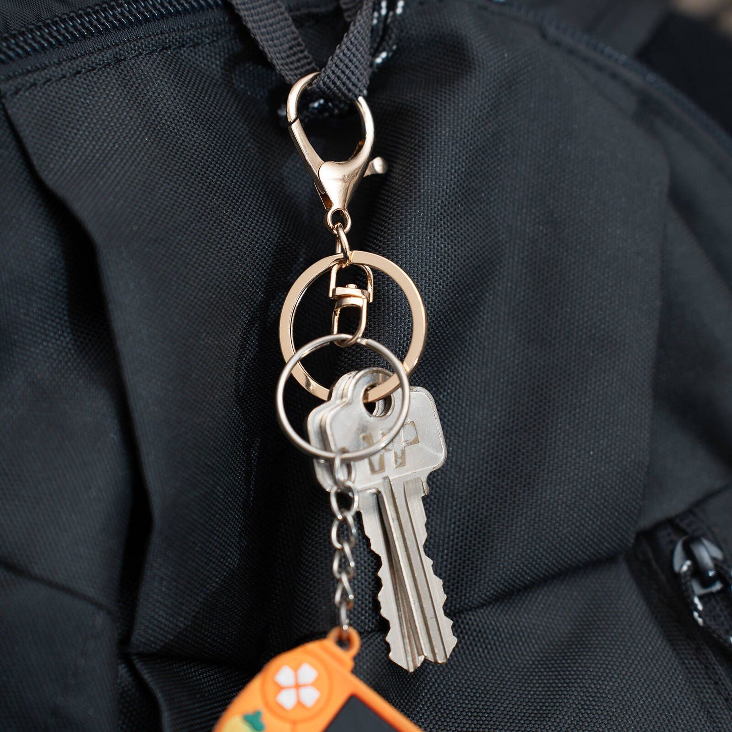 Taskmaster Gold Key Rings with Clip - 30mm - 5 Pack