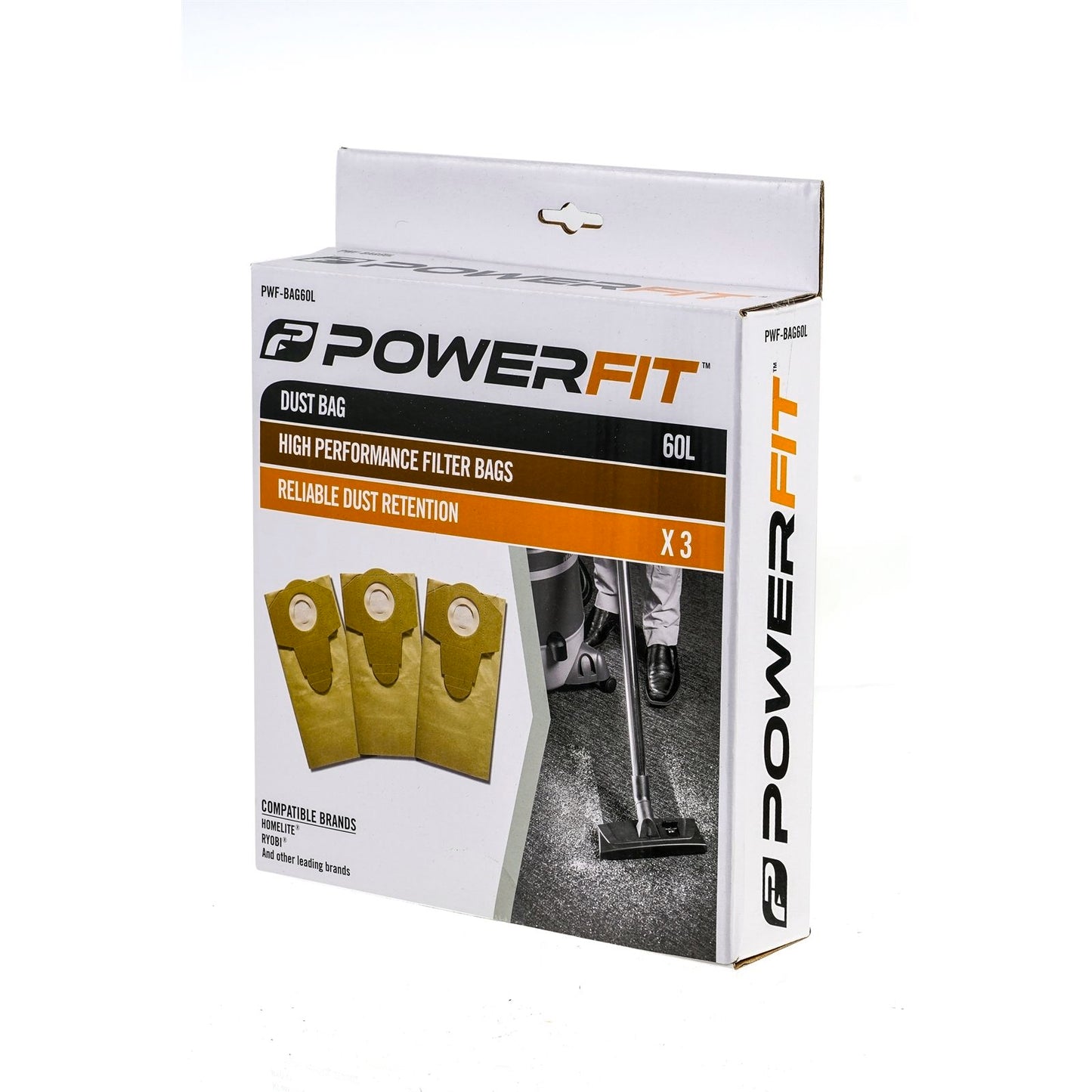 Powerfit Dust Bag - 60L - 3 Pack