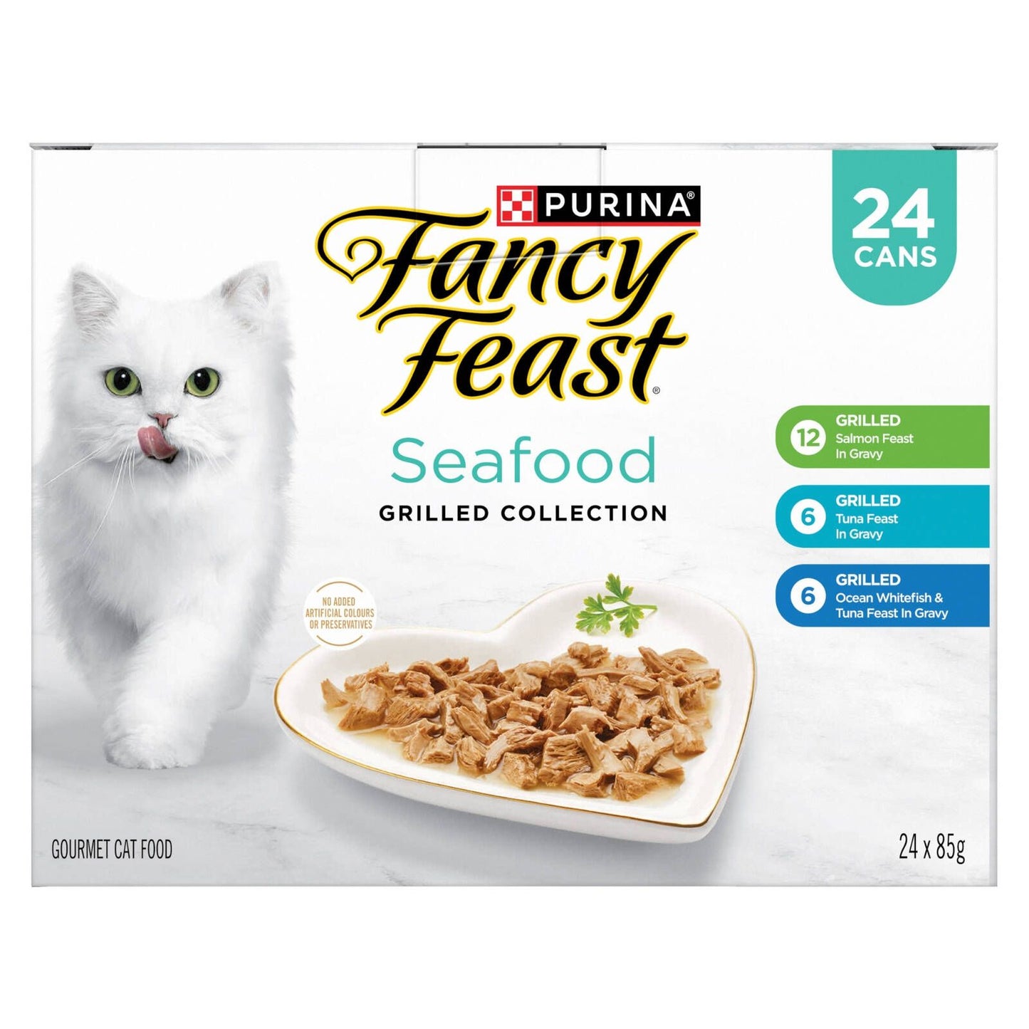 Fancy Feast Grilled Seafood Wet Cat Food - 85g - 24 Pack