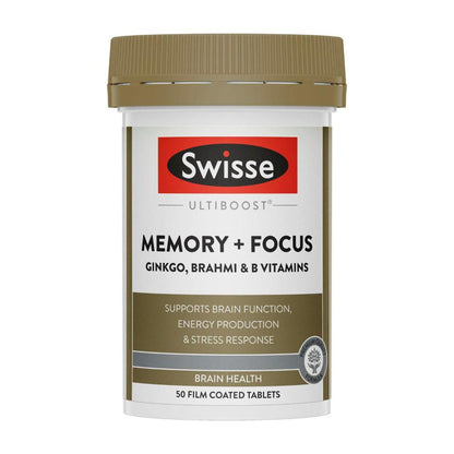 Swisse Ultiboost Memory & Focus Supports Brain Function and Stress Response ... 50 pack
