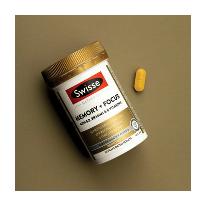 Swisse Ultiboost Memory & Focus Supports Brain Function and Stress Response ... 50 pack
