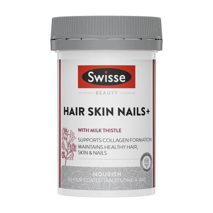 Swisse Beauty Hair Skin Nails+ For Beauty From Within - 60 pack