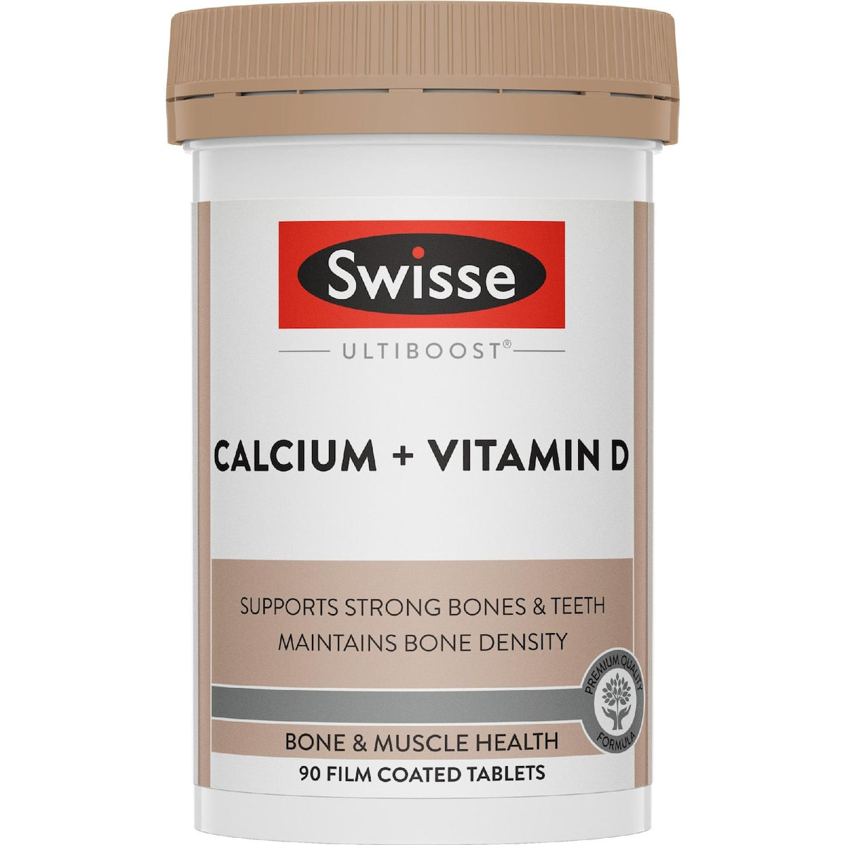Swisse Ultiboost Calcium + Vitamin d Tablets For Bone Health 90 Pack