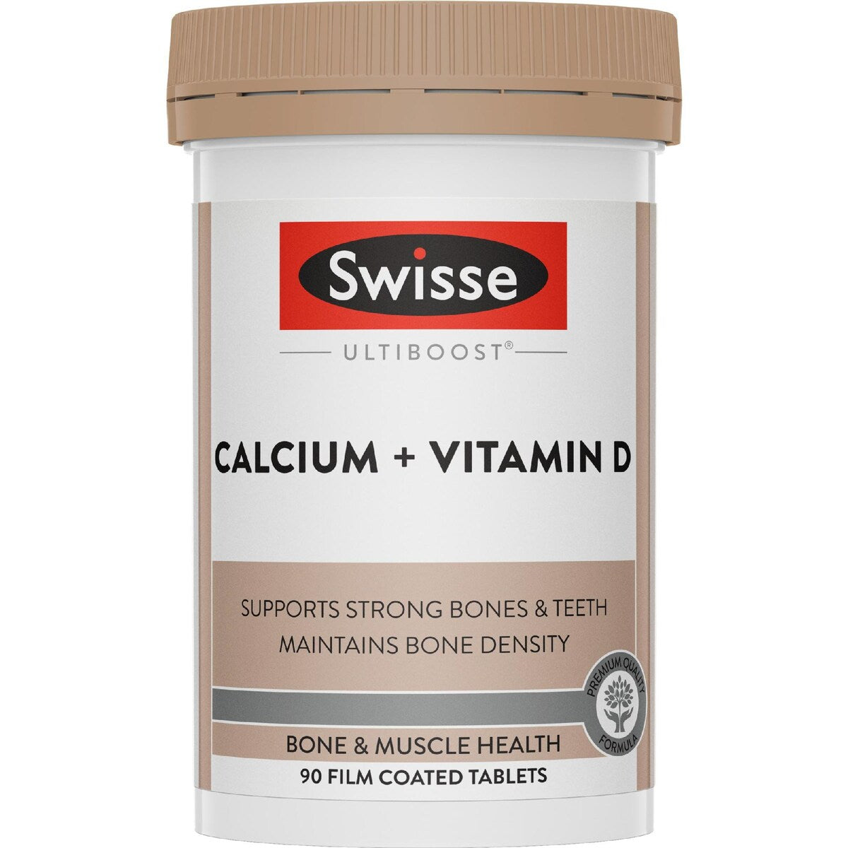 Swisse Ultiboost Calcium + Vitamin d Tablets For Bone Health 90 Pack