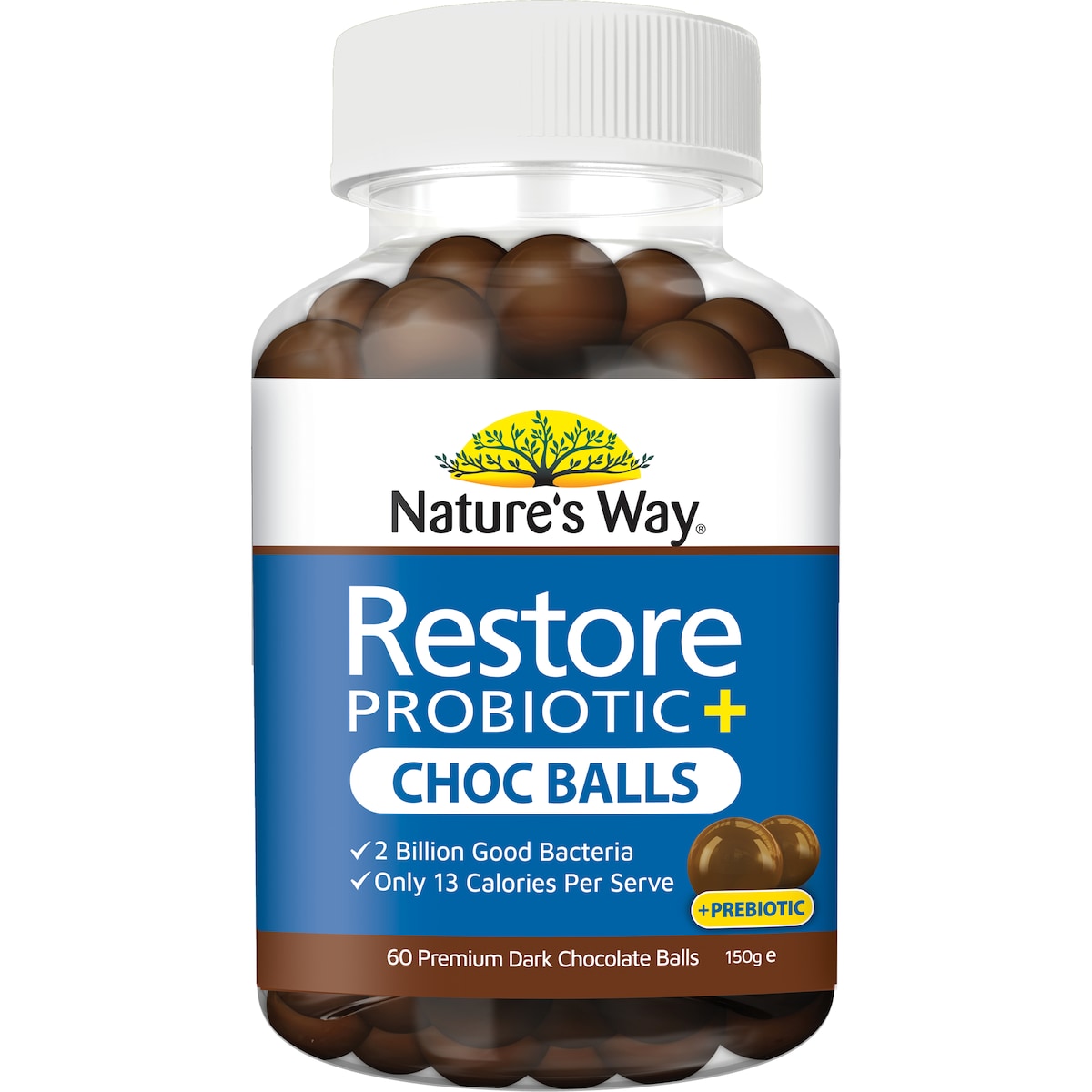 Nature's Way Restore Daily Probiotic Chocballs 60 pack