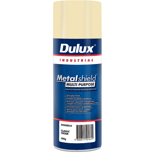 Dulux Metalshield Spray Paint - 300g - Classic Cream