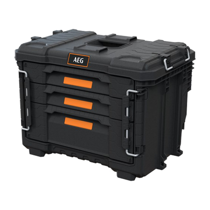 AEG Quickstack 2.0 3-Drawer Toolbox - 385 x 411 x 566mm