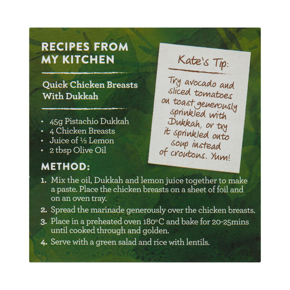 Table Of Plenty Dukkah Pistachio Spice Mix - 45g