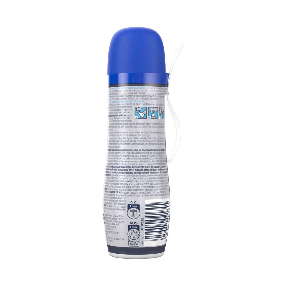 Veet Expert Spray On Hair Removal Cream Sensitive Aloe Vera & Vitamin E - 150g