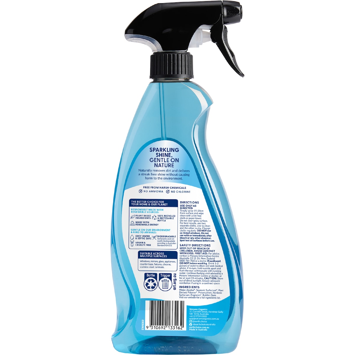 Earth Choice Window Cleaner 600ml