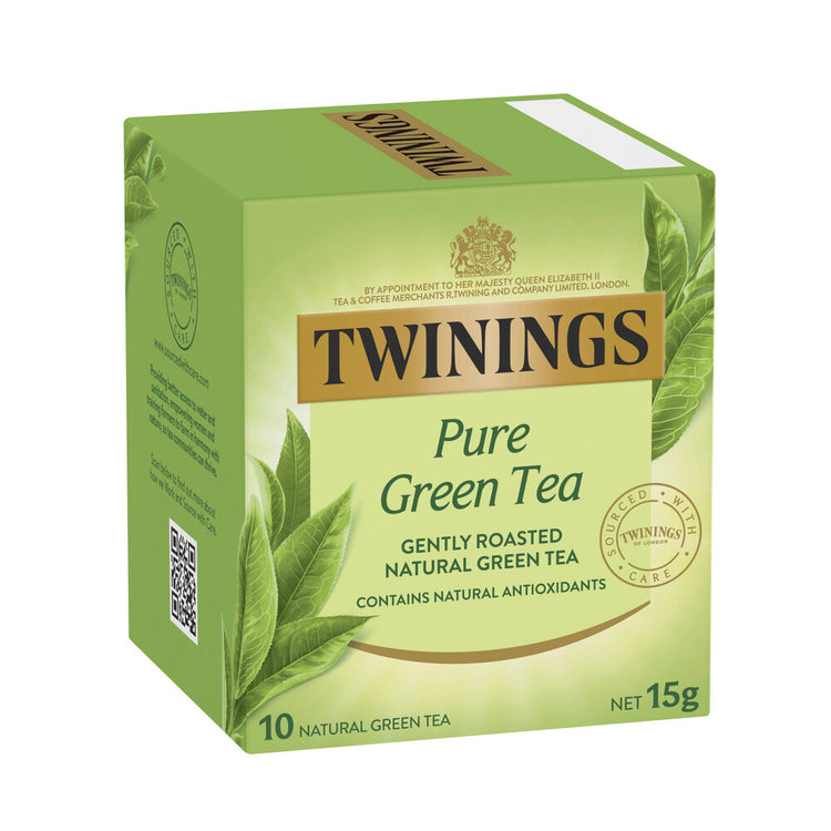Twinings Pure Green Tea Bags 10 Pack - 15g