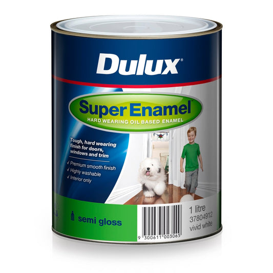 Dulux Super Enamel Paint - 1L - Vivid White