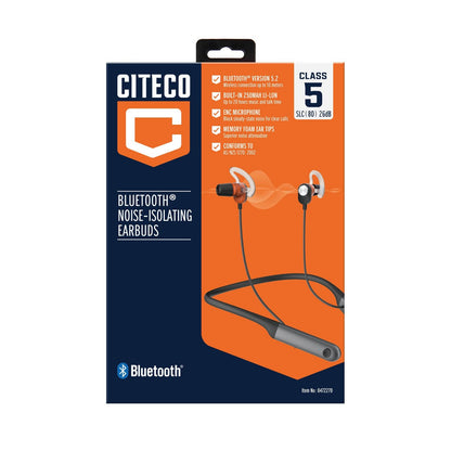 Citeco Bluetooth Noise Isolating Earbuds - 26dB