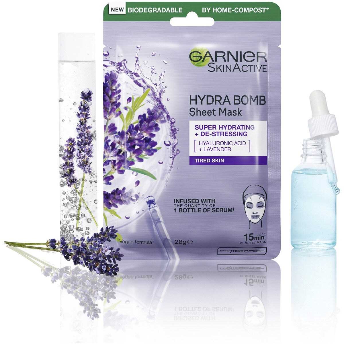 Garnier Skin Active Hydra Bomb Sheet Face Mask Lavender Each