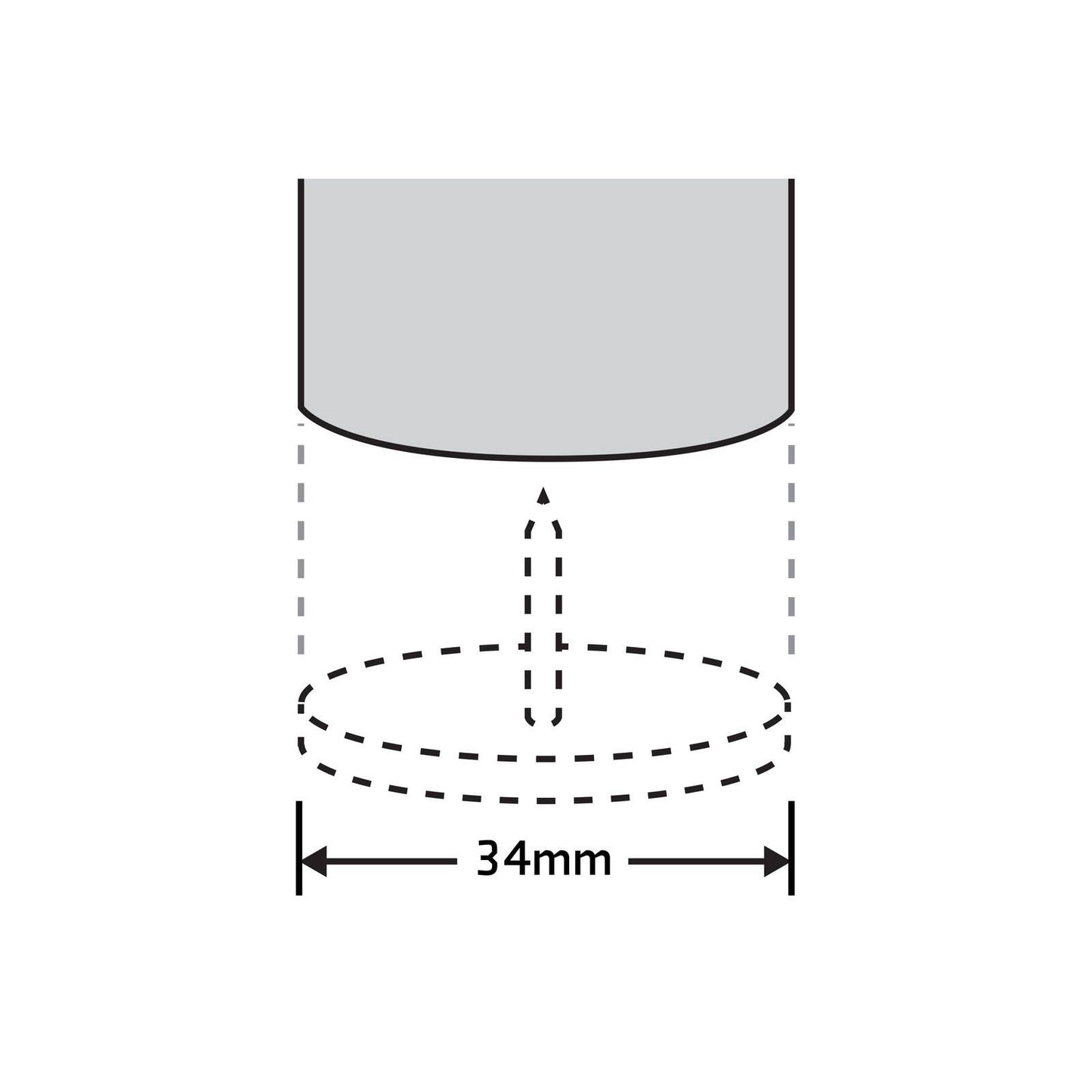 Surface Gard Round Castor Cup - 34mm - 4 Pack - Brown