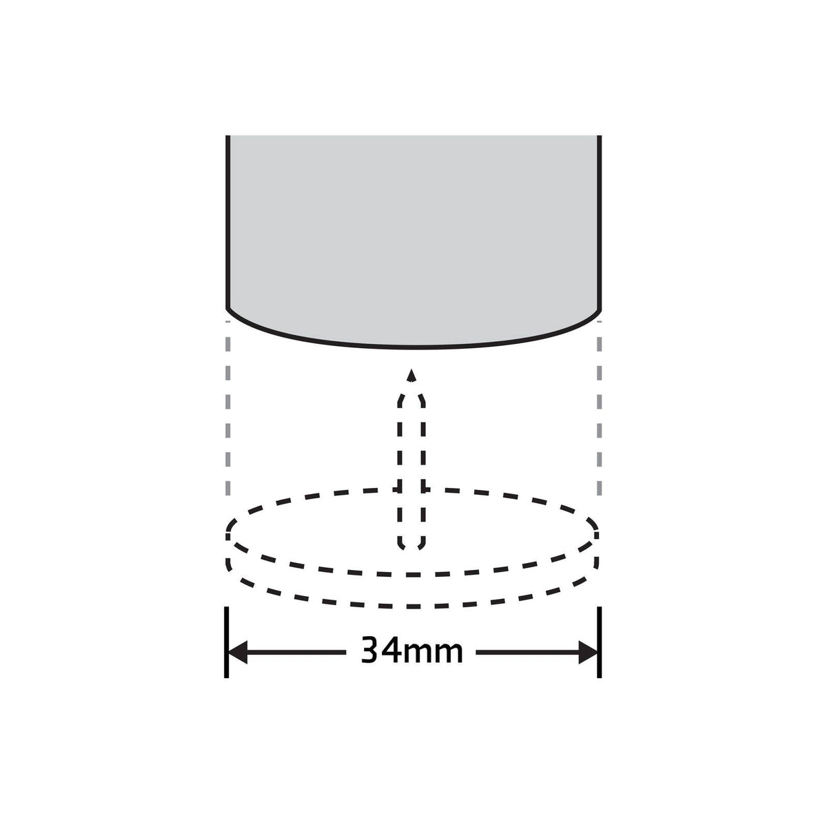 Surface Gard Round Brown Castor Cup 34mm 4 Pack