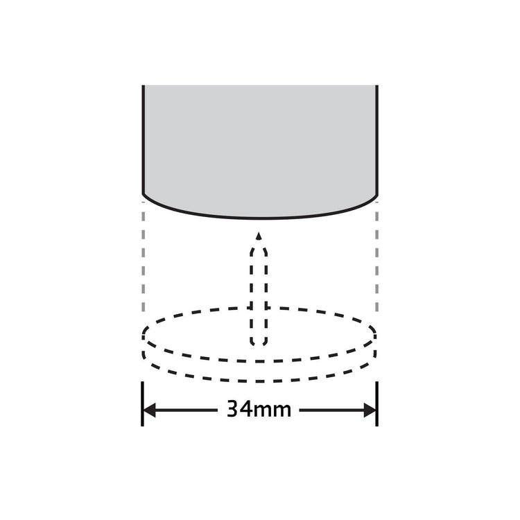 Surface Gard Round Brown Castor Cup 34mm 4 Pack