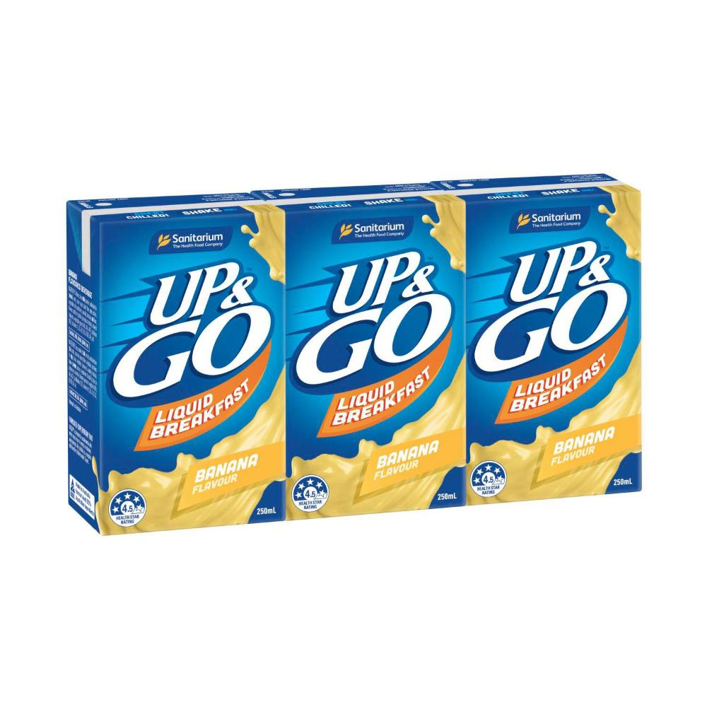 UP&GO Liquid Breakfast Banana 3x250ml - 750mL
