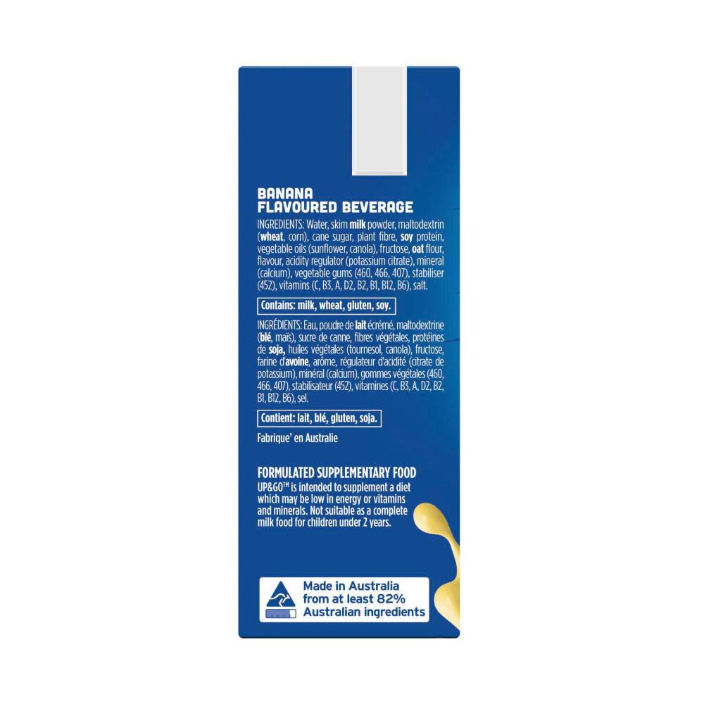 UP&GO Liquid Breakfast Banana 3x250ml - 750mL
