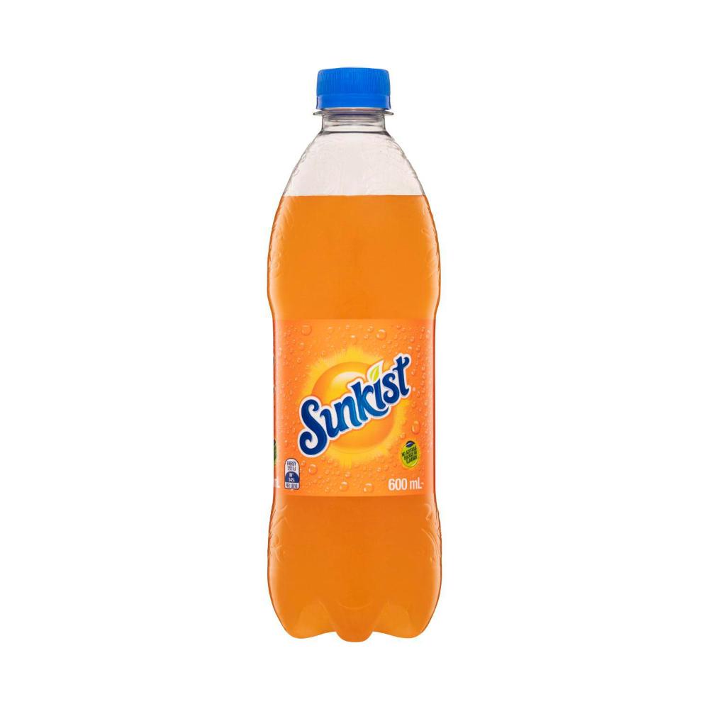 Sunkist Soft Drink Orange - 600mL