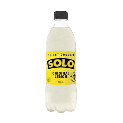 Solo Thirst Crusher Original Lemon Soft Drink Bottle - 600mL