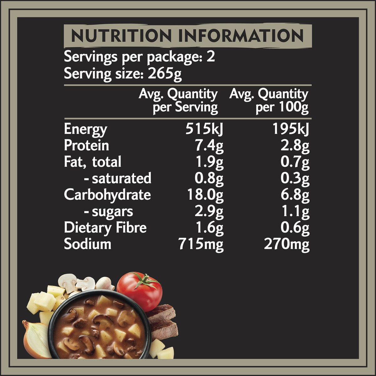 Heinz Big N Chunky Steak & Mushroom Soup Ready Meals 535g