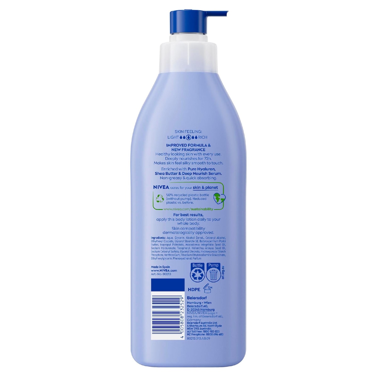 Nivea Irresistibly Smooth Lotion With Moisturising Serum 72hr 400ml